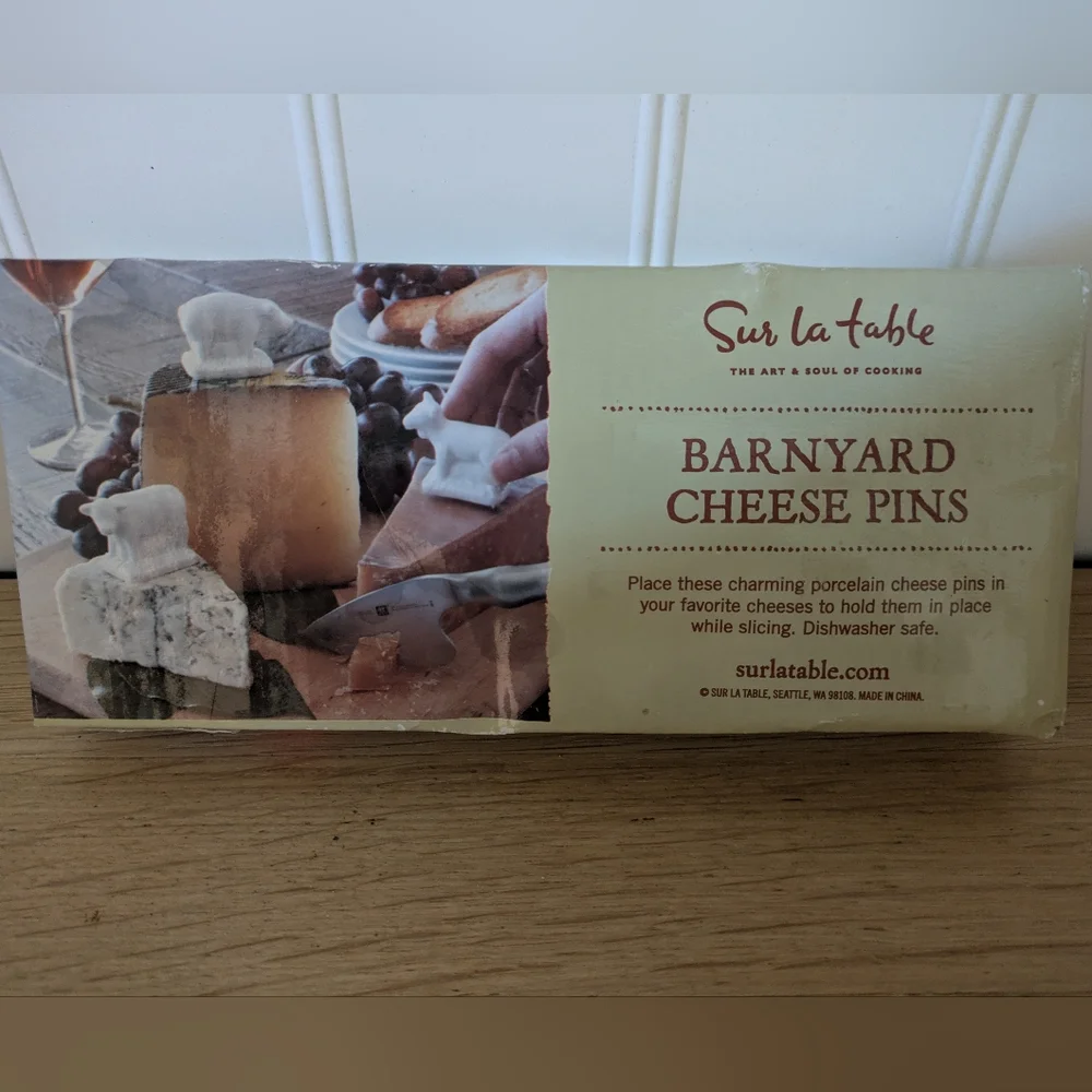 Sur la Table Set of 3 Barnyard Cheese Pins